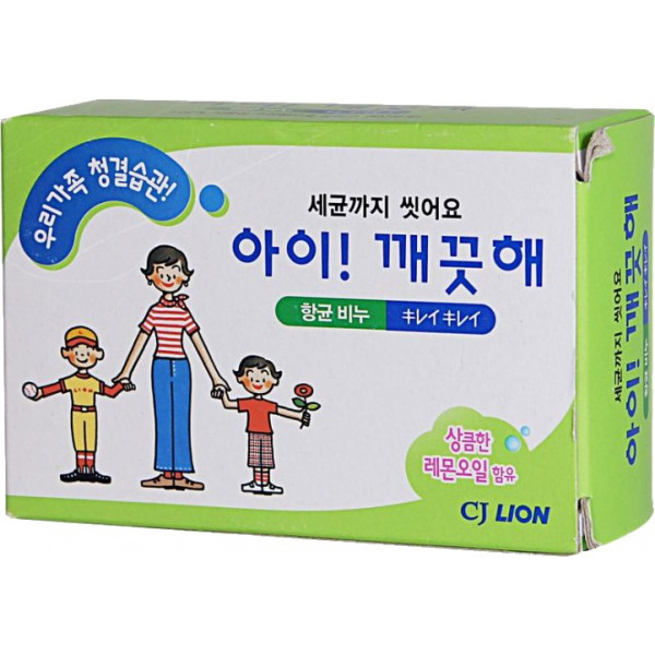 Фото - Тверде мило Lion Ai Kekute Мило Антибактериальное Лимонное масло 100 г (8806325607243)