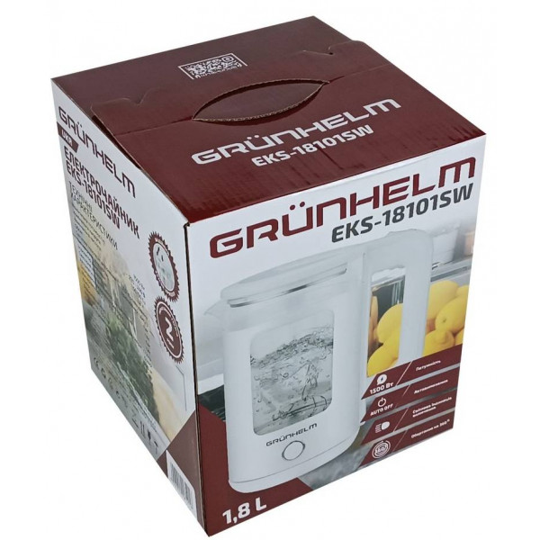 Фото - Электрический чайник Grunhelm EKS-18101SW White