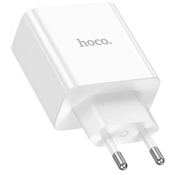Фото - Мережевий зарядний пристрій HOCO C108A Leader PD35W dual port(2C) charger White (6931474784438)