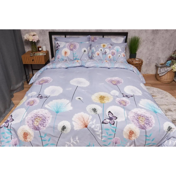 Фото - Комплект постільної білизни Moon&Star Бязь Gold Люкс «Dandelion Dreams» King Size 220x240 см нав. 4х70х70 (MS-820005569)