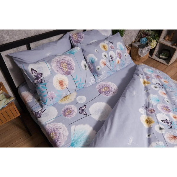 Фото - Комплект постільної білизни Moon&Star Бязь Gold Люкс «Dandelion Dreams» King Size 220x240 см нав. 4х70х70 (MS-820005569)