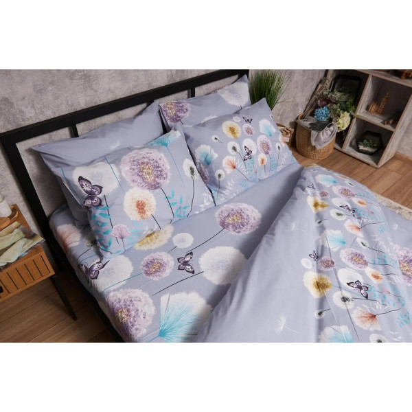 Фото - Комплект постільної білизни Moon&Star Бязь Gold Люкс «Dandelion Dreams» King Size 220x240 см нав. 4х70х70 (MS-820005569)