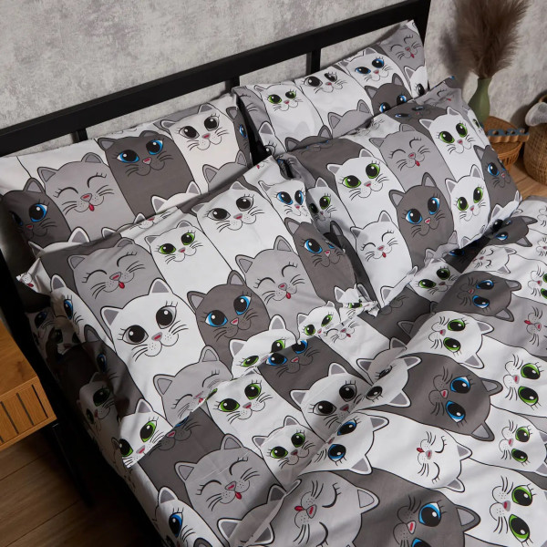 Фото - Комплект постільної білизни Moon&Star Бязь Gold Люкс Furry Friends King Size 220x240 нав. 2х40х60 (MS-820009240)