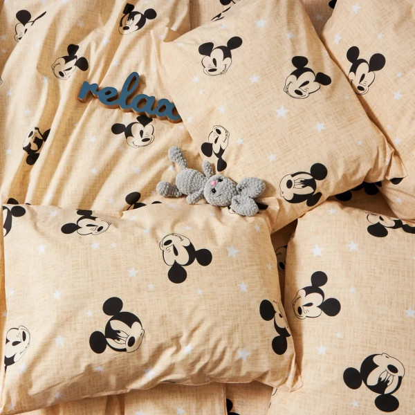 Фото - Комплект постільної білизни Moon&Star Бязь Gold Люкс «Mickey Mouse» 143х210х2 нав. 4х70х70 (MS-820006504)