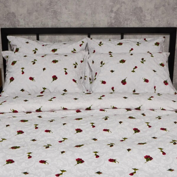 Фото - Комплект постельного белья Moon&Star Бязь Gold Люкс Romantic Rose 175х210 нав. 2х50х70 (MS-820009666)