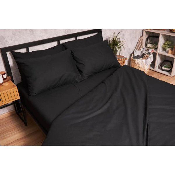 Фото - Комплект постільної білизни Moon&Star Бязь Gold Люкс Black 175х210 нав. 2х40х60 (MS-820002980)