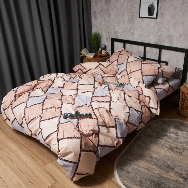 Фото - Комплект постельного белья Moon&Star Бязь Gold Люкс Cozy Puzzle 143х210 см нав. 4х70х70 (MS-820009049)