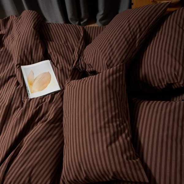 Фото - Комплект постельного белья Moon&Star Бязь Gold Люкс Espresso Lines King Size 220x240 нав. 2х50х70 (MS-820009171)