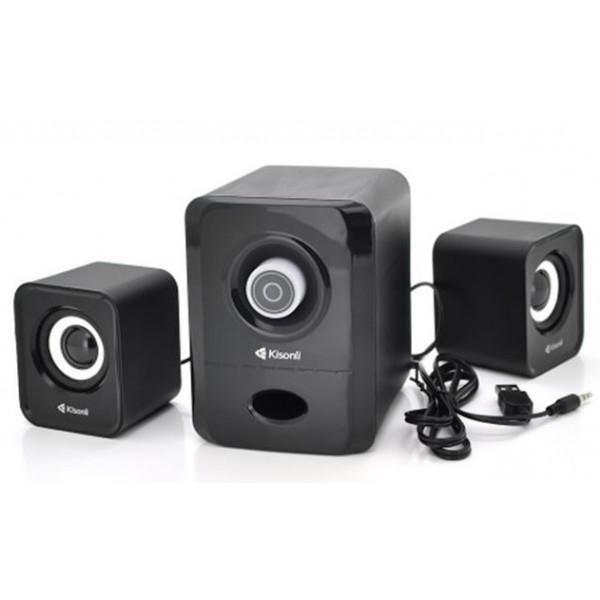 Фото - Комп'ютерна акустика звичайна 2.0 Kisonli U-2900/23430 Black