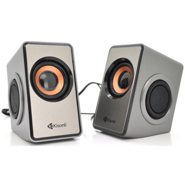 Фото - Компьютерная акустика обычная 2.0 Kisonli T-007/23421 Gray