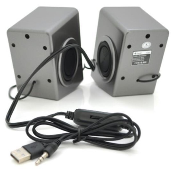 Фото - Компьютерная акустика обычная 2.0 Kisonli T-007/23421 Gray