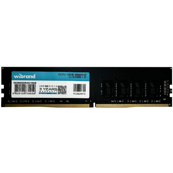 Фото - Память DDR Wibrand DDR4 16GB 2666MHz CL19 DIMM (WI2666DDR4D/16GB)