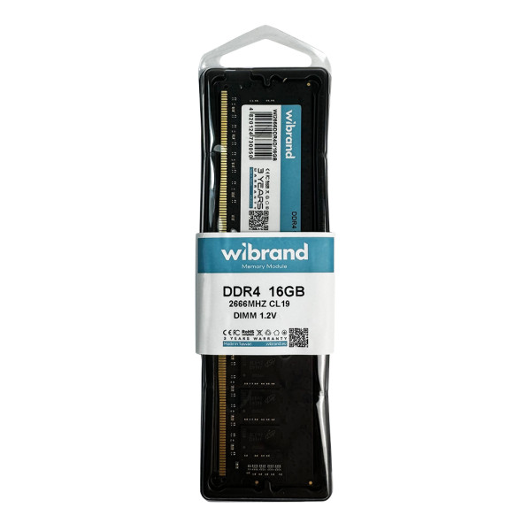 Фото - Память DDR Wibrand DDR4 16GB 2666MHz CL19 DIMM (WI2666DDR4D/16GB)
