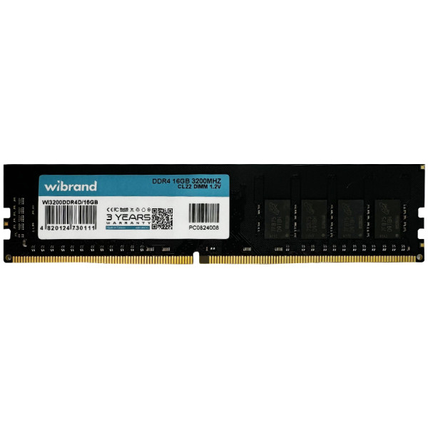 Фото - Память DDR Wibrand DDR4 16GB 3200MHz CL22 DIMM (WI3200DDR4D/16GB)