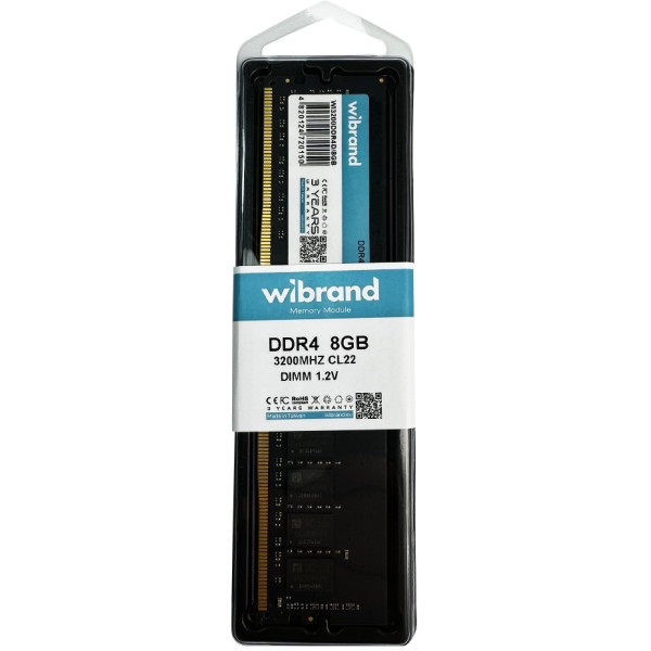 Фото - Память DDR Wibrand DDR4 8GB 3200MHz CL22 DIMM (WI3200DDR4D/8GB)
