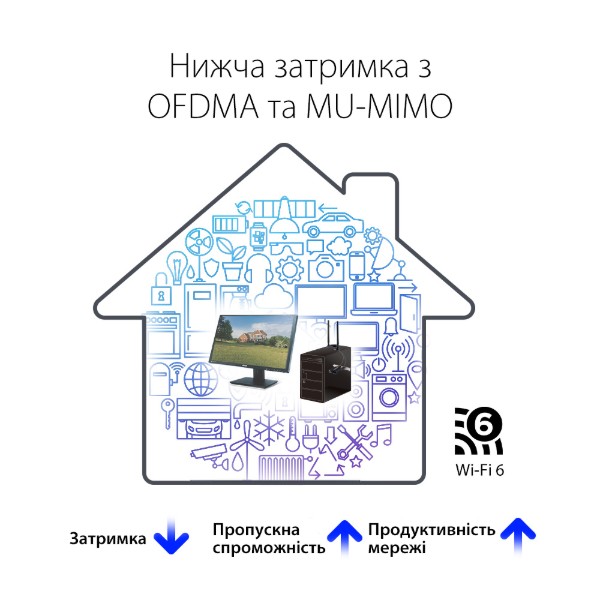 Фото - Адаптер мережі WiFi
 Asus PCE-AX1800