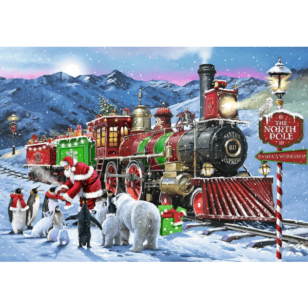 Фото - Пазлы (8+) Trefl 1000 XMAS Premium Plus Рождественский экспресс 1000 эл. (12097)