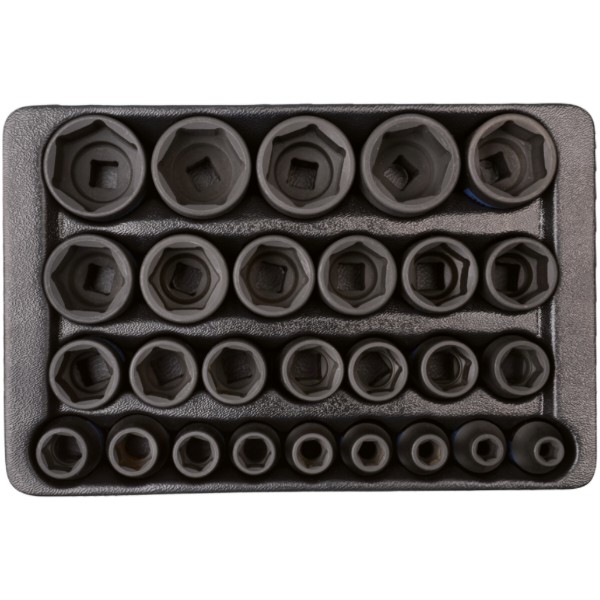Фото - Набір торцевих голівок KING TONY 1/2" 08-36 мм 27 шт. (4427MP)