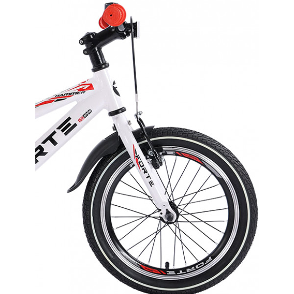 Фото - Двоколісний велосипед Forte Hammer 16'' White