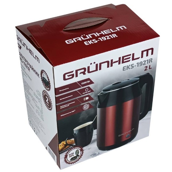Фото - Електричний чайник Grunhelm EKS-1921R Red