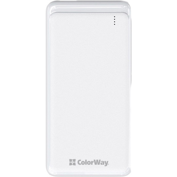 Фото - Батарея мобильная Colorway Power Bank 10 000 mAh Slim (USB QC3.0 + USB-C Power Delivery 18W) White (CW-PB100LPG3WT-PD) Фото - Батарея мобильная Colorway Power Bank 10 000 mAh Slim (USB QC3.0 + USB-C Power Delivery 18W) White (CW-PB100LPG3WT-PD)