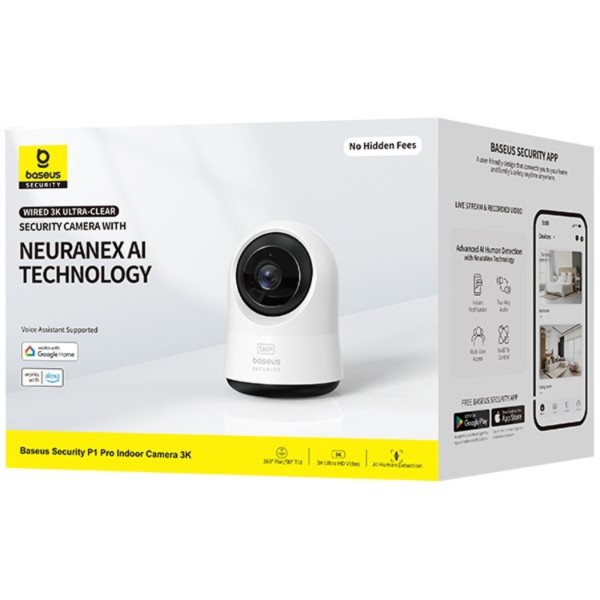 Фото - IP-камера Baseus Security P1 Pro Indoor Camera 3K White Adapter Not Included (S0TV022130)
