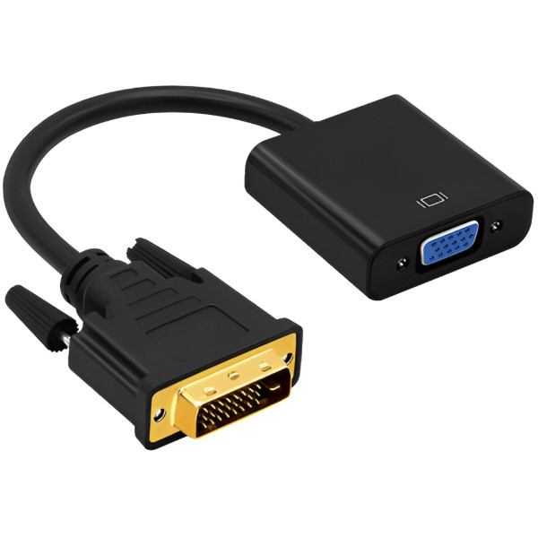 Фото - Переходник Voltronic DVI-D (24+1) (папа)-VGA (мама) 10 см (12138)