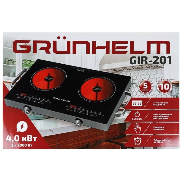 Фото - Плита електрична настільна Grunhelm GIR-201