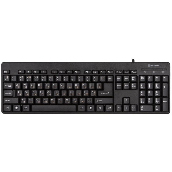 Фото - Клавиатура+мышь REAL-EL Standard 503 Kit USB Black (EL123100022)
