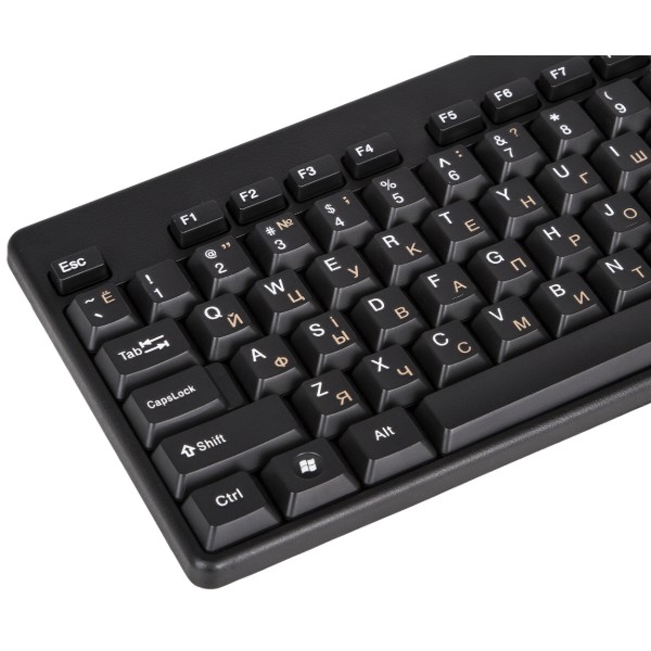 Фото - Клавиатура+мышь REAL-EL Standard 503 Kit USB Black (EL123100022)