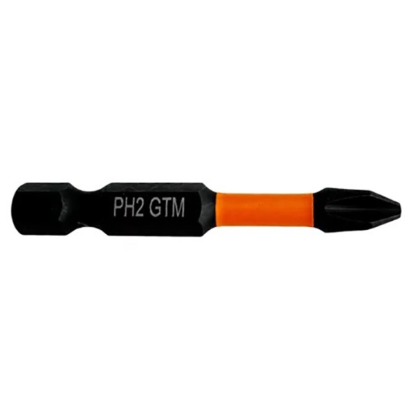 Фото - Біта для викрутки GTM PH2 50 мм 2 шт. (SBI-H2-50B)
