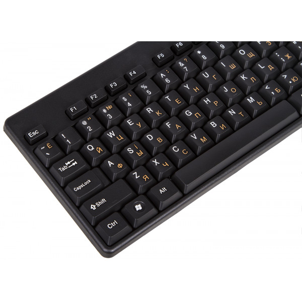 Фото - Клавиатура проводная REAL-EL Standard 502 USB Black (EL123100023)