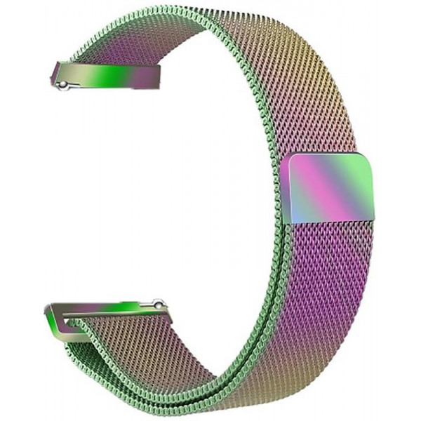 Фото - Ремінець для смарт-годинника BeCover Milanese Style for Xiaomi Amazfit Bip (20mm) Lite/Bip S Lite/GTR 42mm/GTS/TicWatch S2/TicWatch E/GTS 3/GTS 2 mini Rainbow (707686)
