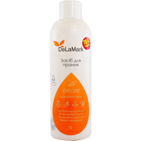 Фото - Гель для прання DeLaMark Delicate 1 л (4820152331144) Фото - Гель для прання DeLaMark Delicate 1 л (4820152331144)