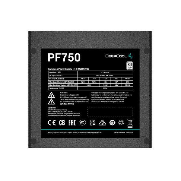 Фото - Блок питания для ПК Deepcool PF750 (R-PF750D-HA0B-EU) 750W