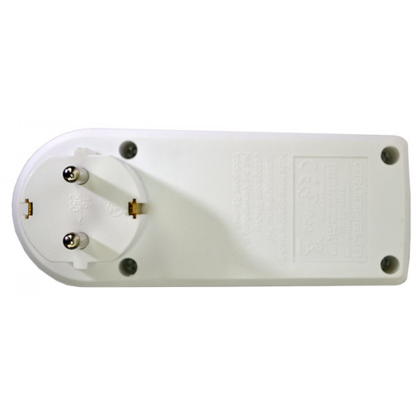 Фото - Перехідник 220В Grunhelm RKU1-01/01+2 USB White