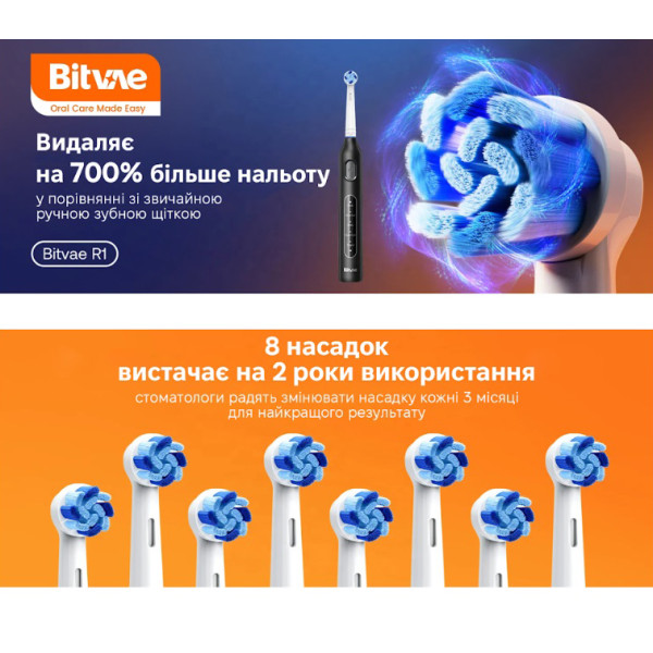 Фото - Зубная щетка электрическая Bitvae R1 Black