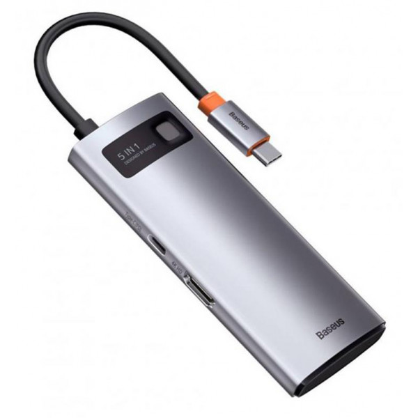 Фото - Док-станція Baseus USB3.1 USB Type C PD 100W/HDMI 4K 60 Hz/3хUSB 3.2 Gen1/ 5in1 (CAHUB-CX0G)