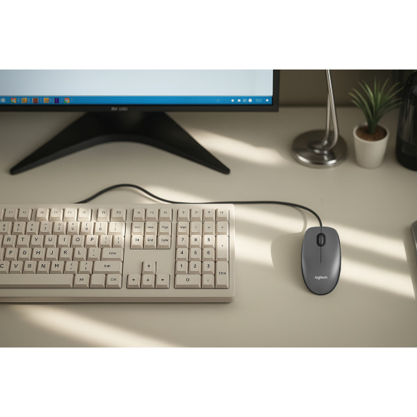 Фото - Мышь проводная Logitech M100 Black (910-006652)