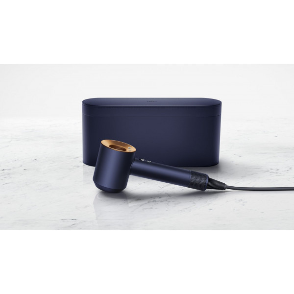 Фото - Фен Dyson HD07 Supersonic Синій/Мідь з кейсом (412525-01)