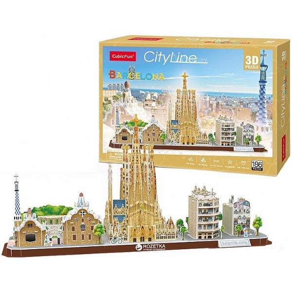 Фото - 3D пазлы Cubic Fun ''City Line Barcelona'' (MC256h)