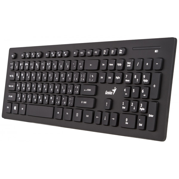 Фото - Клавіатура + миша бездротова Genius SlimStar 8008 Black WL Ukr (31340001413)