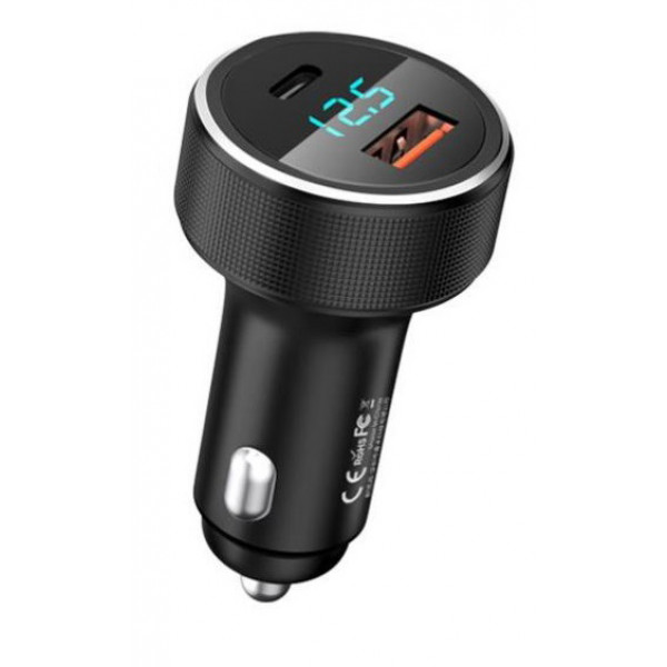 Фото - Автомобільний зарядний пристрій Remax RCC-215 Salo 2xUSB 4.5A Black (6972174159294)