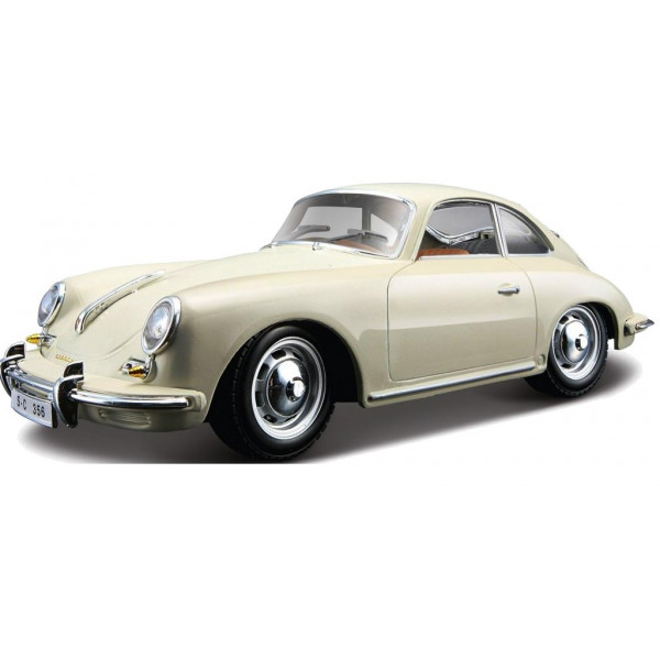 Фото - Колекційна машинка 1:24 Bburago Porsche 356B (1961) (асорті слонова кістка, червоний, 1:24) (18-22079)