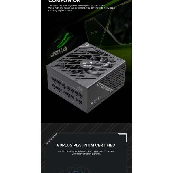 Фото - Блок живлення для ПК Gamemax GX-1250 PRO BK (ATX3.0PCIe5.0)