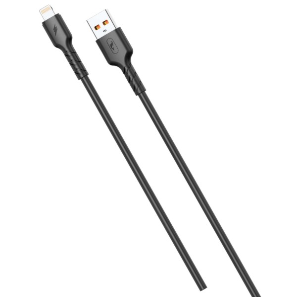 Фото - Кабель SkyDolphin S07L TPE High Elastic Line USB-Lightning 1m Black (USB-000594) Фото - Кабель SkyDolphin S07L TPE High Elastic Line USB-Lightning 1m Black (USB-000594)