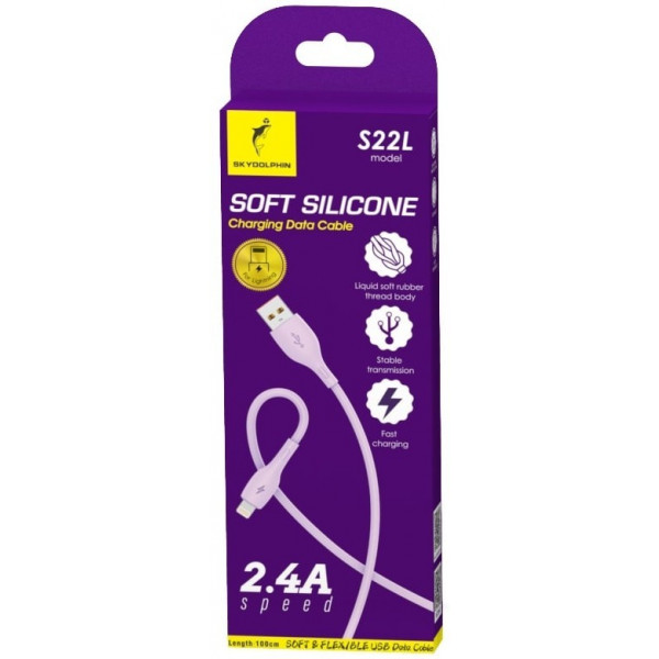 Фото - Кабель синхронизации данных SkyDolphin S22V Soft Silicone USB - microUSB 1 м Violet (USB-000606)