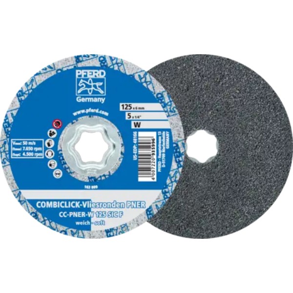 Фото - Круг шлифовальный Pferd 125х6 CC-PNER soft система COMBICLICK (4007220935996)