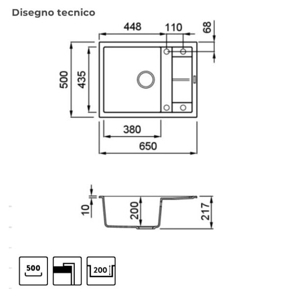 Фото - Мойка кухонная Elleci Unico 125 cemento 48