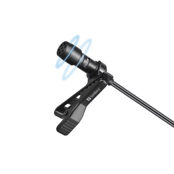 Фото - Микрофон для смартфона Sandberg Streamer USB Clip USB-A/USB-C 3м Black (126-40)